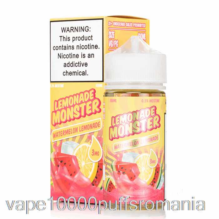 Vape Romania Limonada Pepene Verde - Limonada Monstru - 100ml 0mg